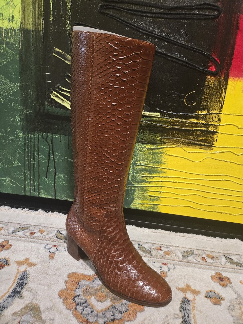 Aquatalia Python Riding Boots - Picture 5 of 5